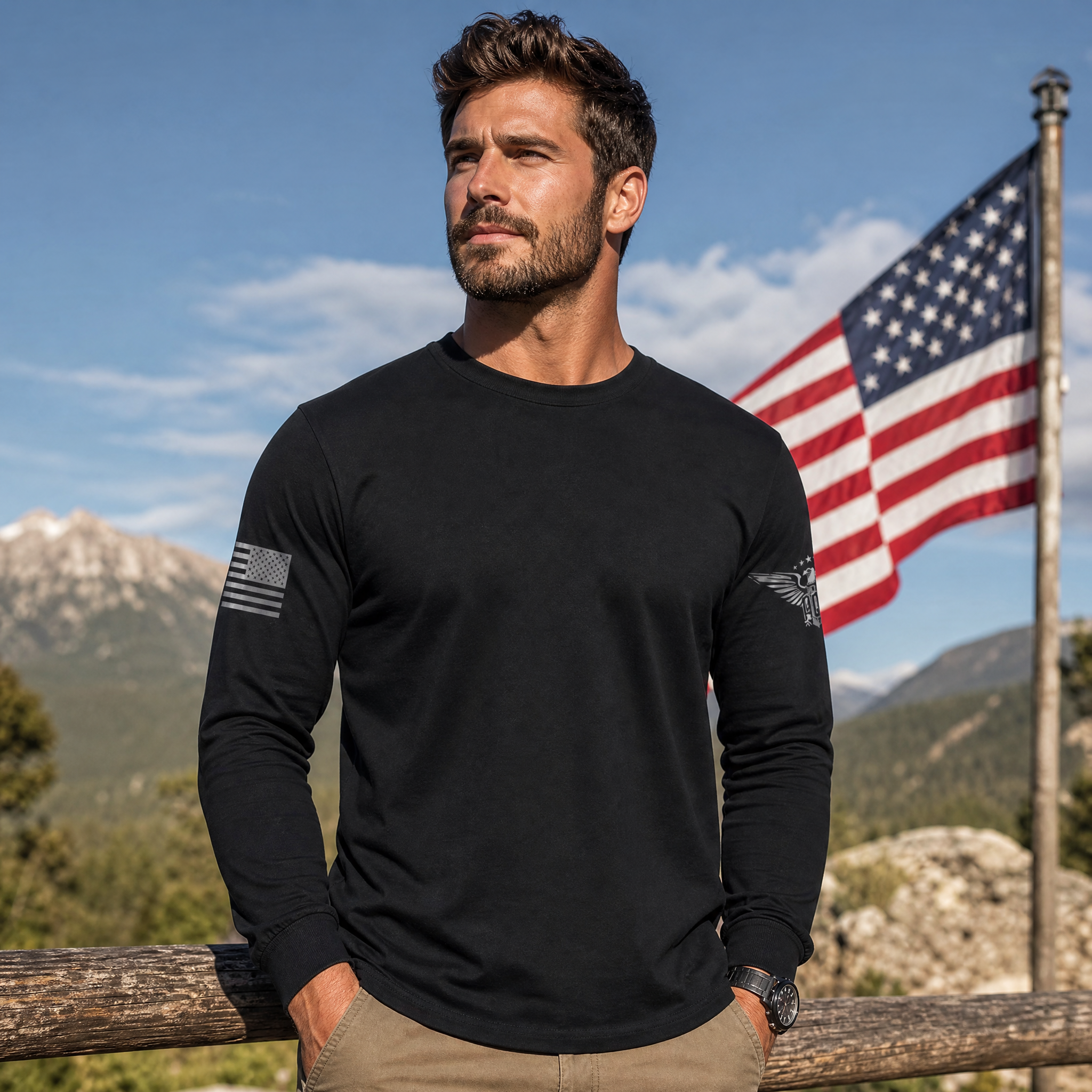Our Basic Long Sleeve Unapologetically Patriotic